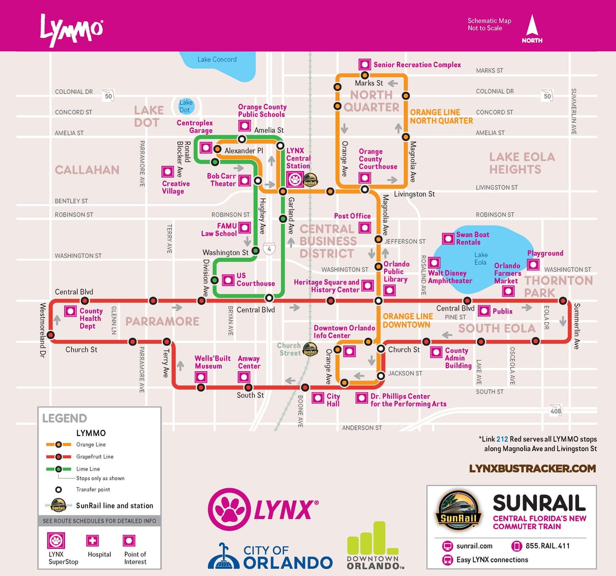 Lynx mapa Orlando