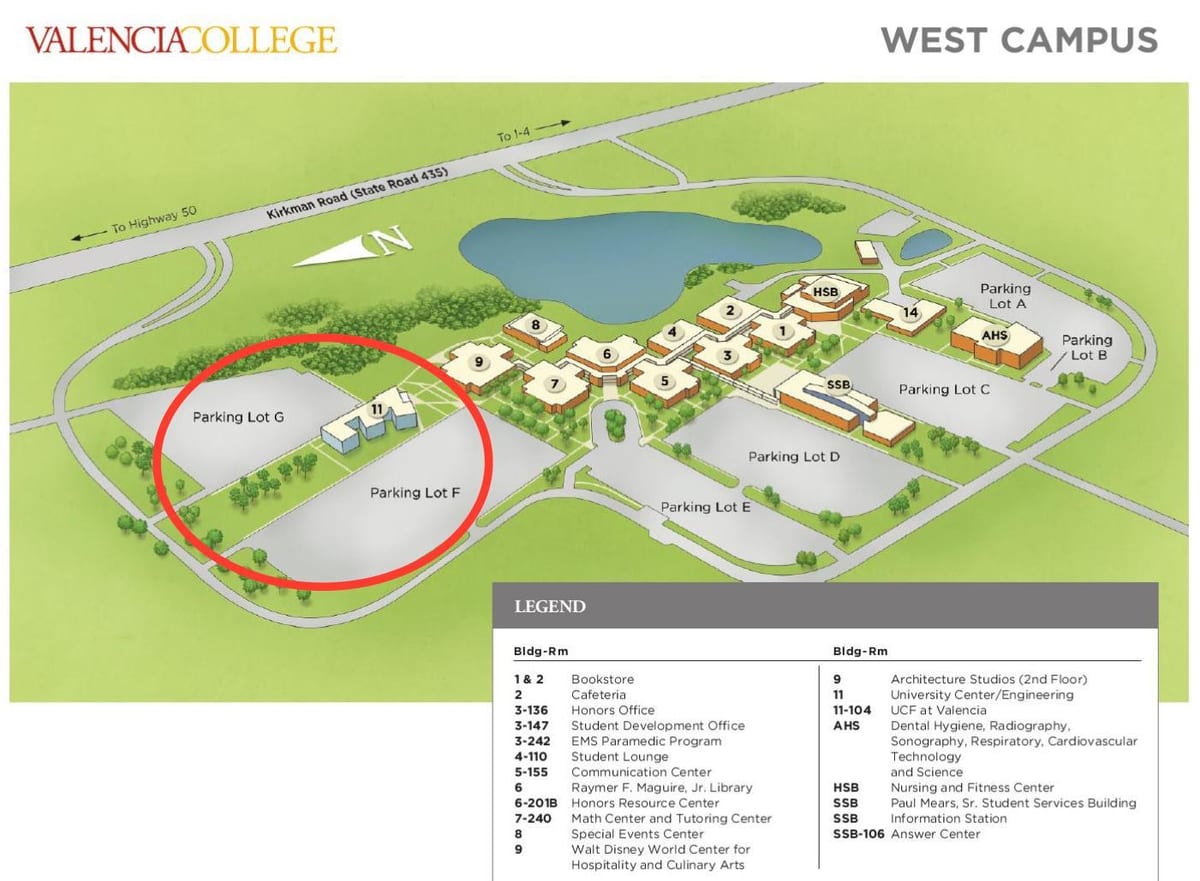 Valencia facultade oeste campus mapa